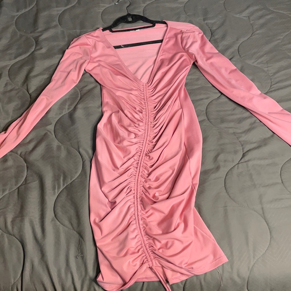Pink cotton dress